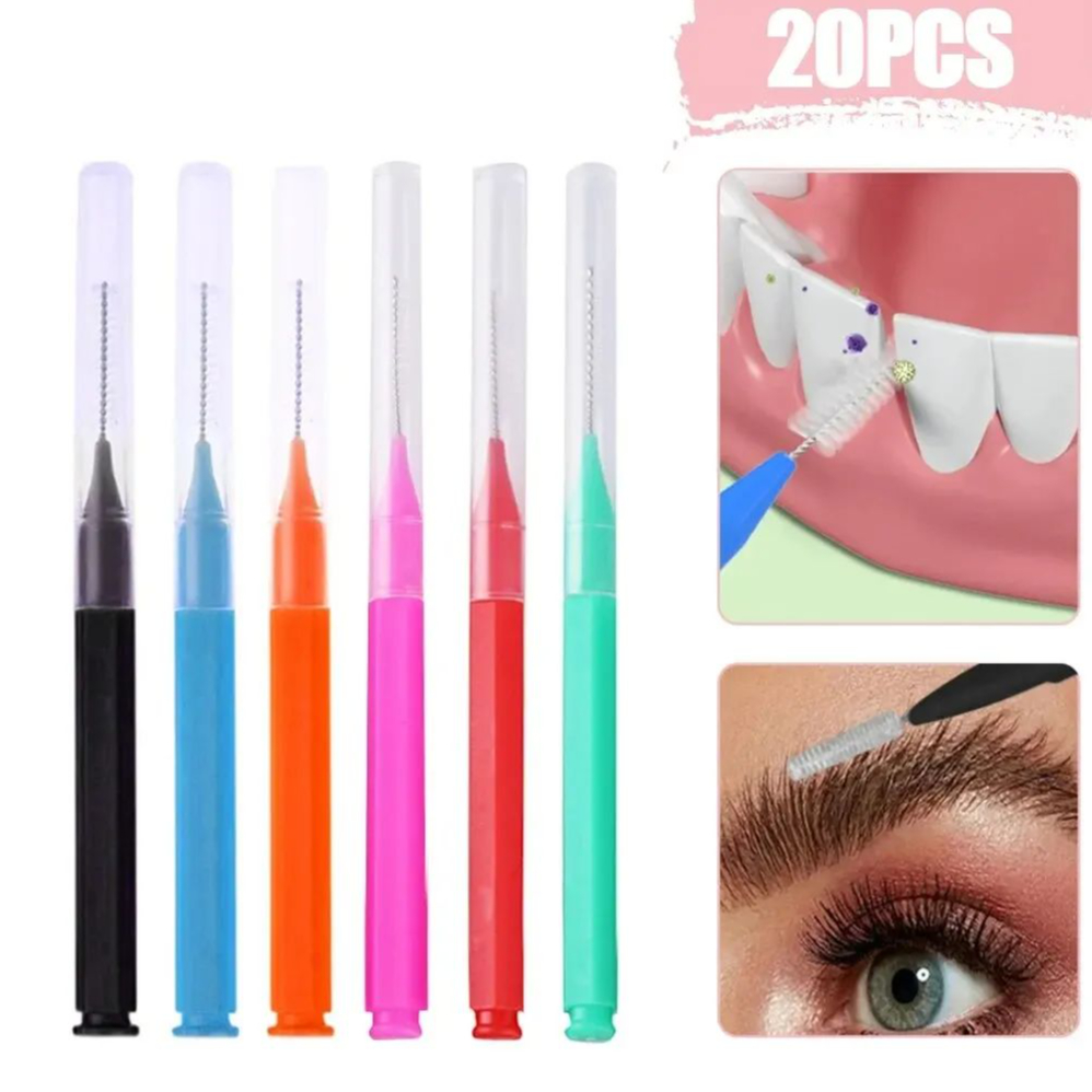 Teeth Whitening Brush - 歯間ブラシボックス 歯間ブラシ 20本入 きれいな歯の隙間矯正 隙間矯正 歯列矯正用歯間ブラシ