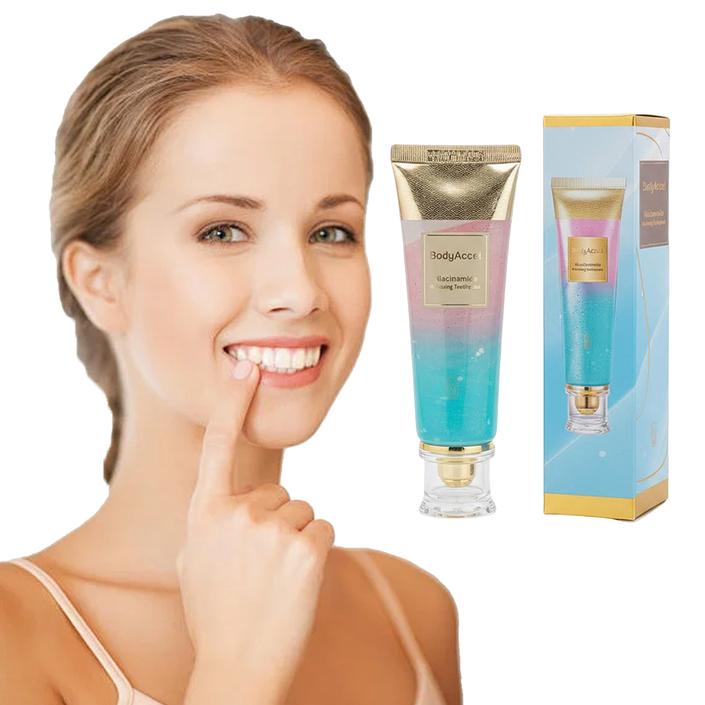 Teeth Whitening Toothpaste - 100G ナイアシンアミドホワイトニング歯磨き粉 ブリリアントスマイル ナイアシンアミド歯磨き粉 歯の汚れを除去し、より健康で白い歯に