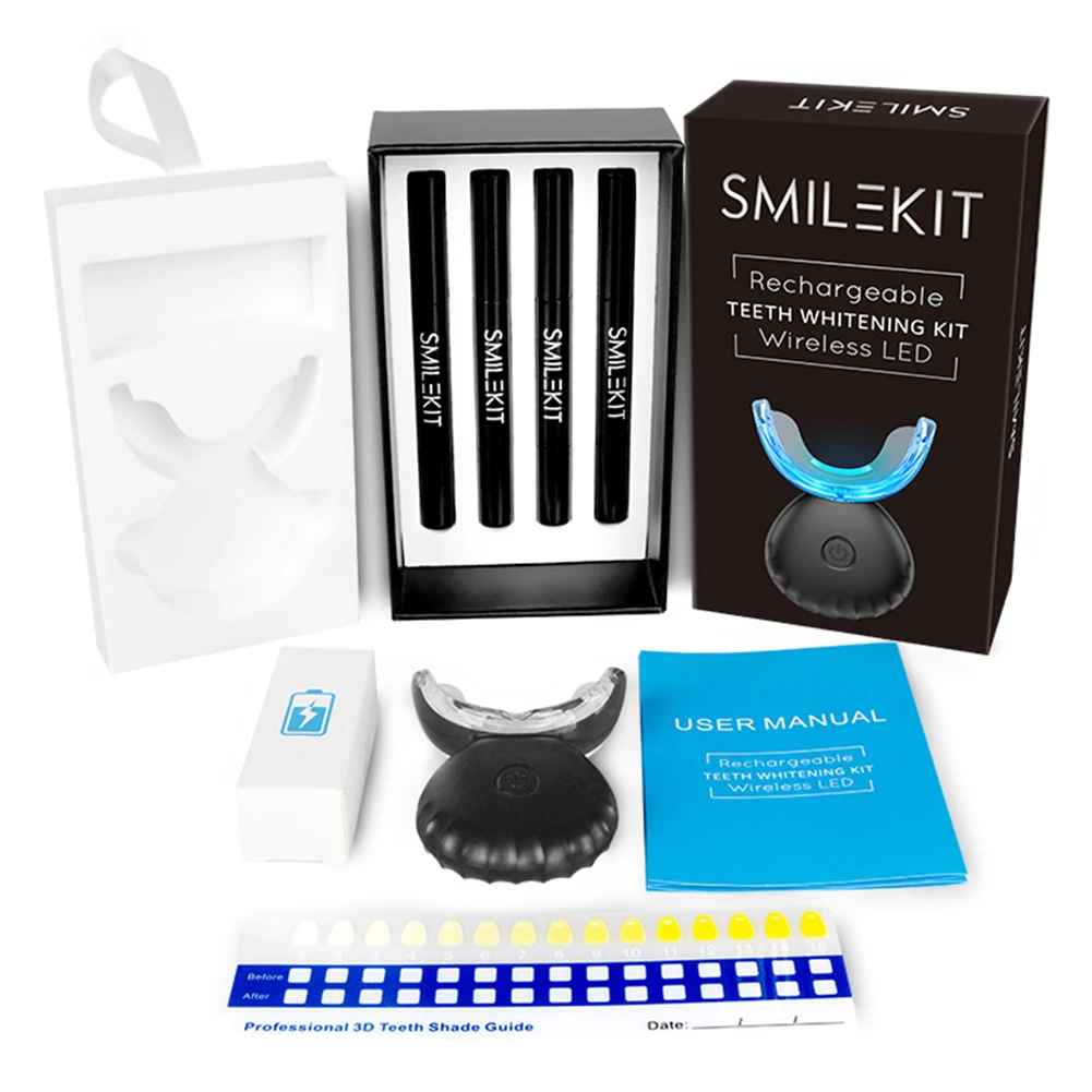 Teeth Whitening Gel Pen - 歯科歯ホワイトニングキットミニ 16 LED コールドライト 35% カルバミド過酸化物ゲル歯ホワイトナー漂白ペン口腔トレイデバイスセット