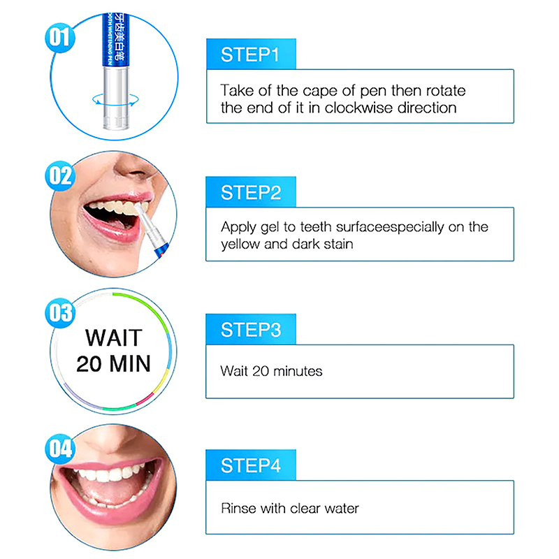 歯のホワイトニングペン プロフェッショナル歯のホワイトニング - Teeth Whitening Gel Pen のレビューと価格