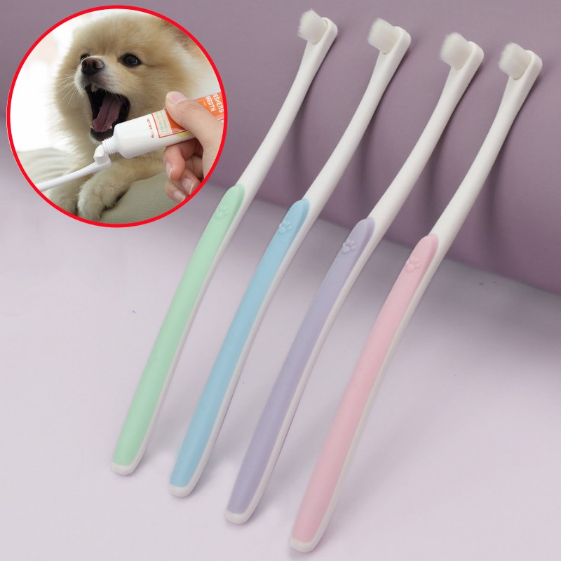 犬用歯ブラシ 犬の歯のクリーニング ソフトヘア歯ブラシ 犬用 - Teeth Whitening Brush のレビューと価格