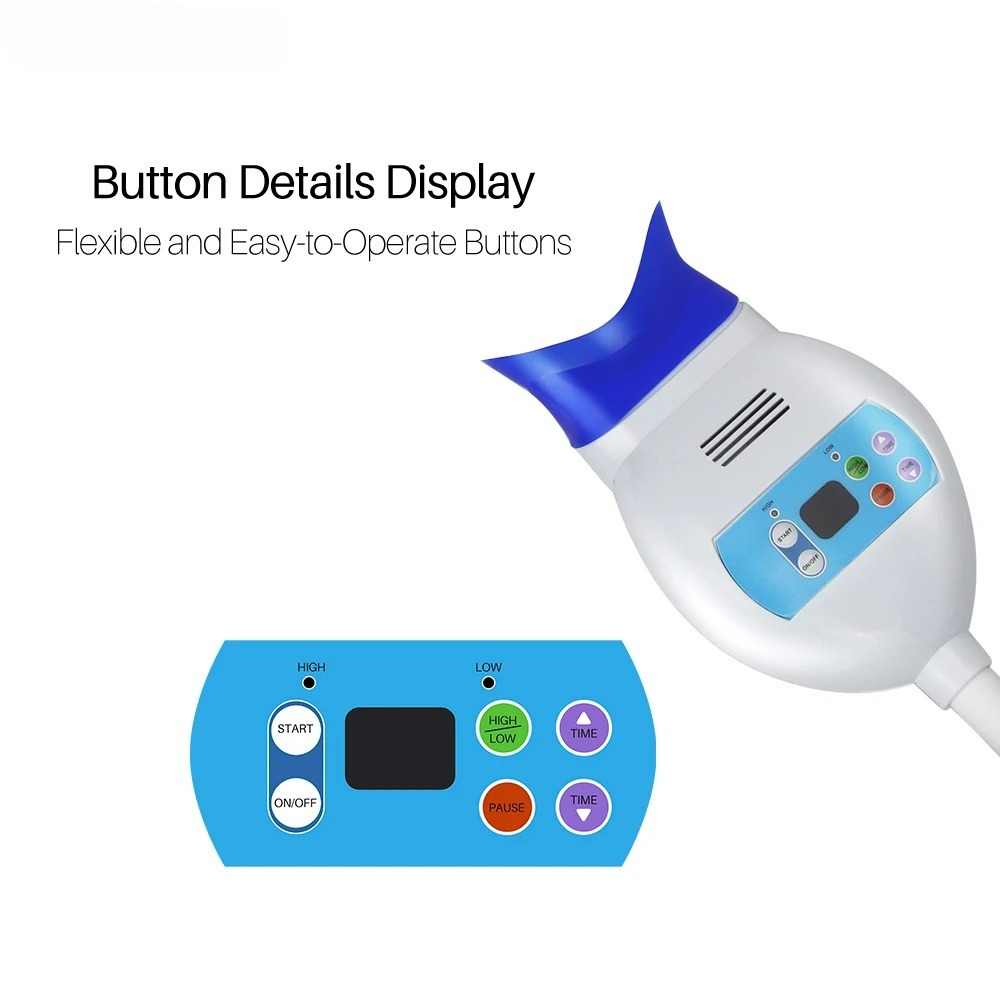 デスクトップ歯科用冷光ホワイトニングマシン 8 LED 3色 - Teeth Whitening Led Light のレビューと価格