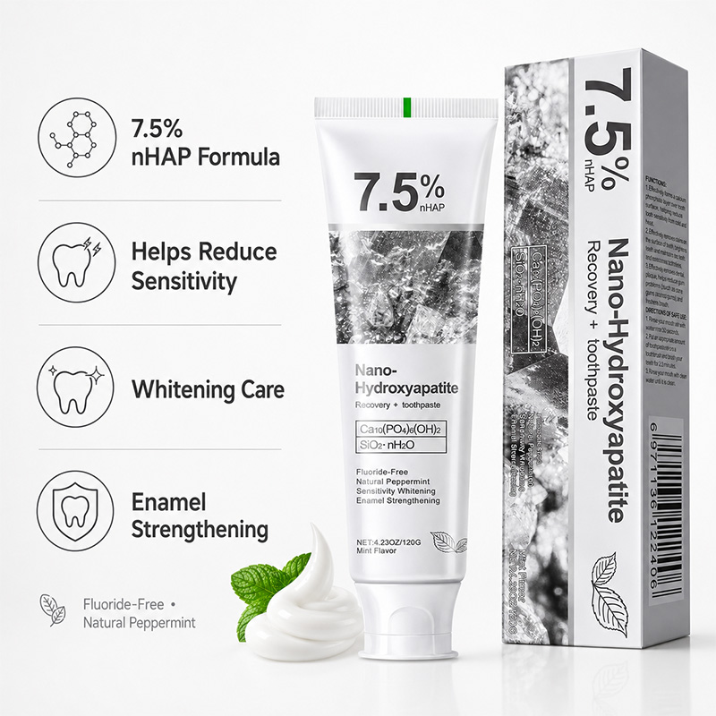 5/6個入り 7.5% nHAP ナノハイドロキシアパタイト - Teeth Whitening Toothpaste のレビューと価格