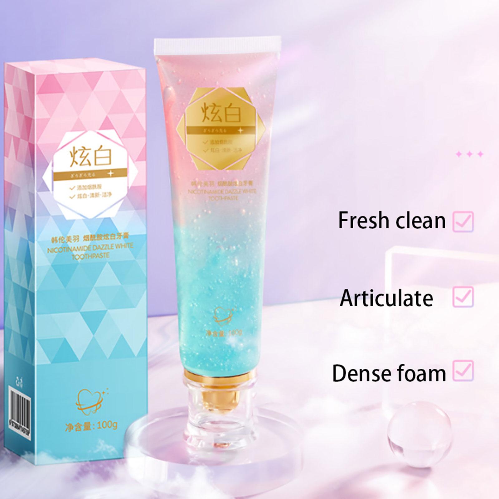 ナイアシンアミド美白歯磨き粉口腔ケア口臭汚れ除去歯垢を減らす - Teeth Whitening Toothpaste のレビューと価格