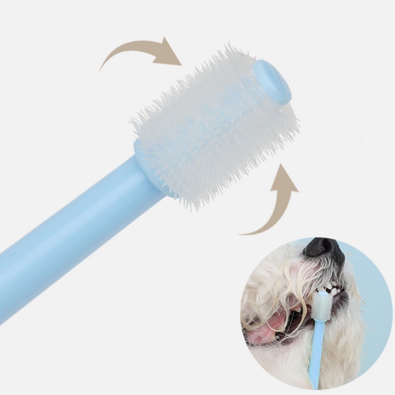小型犬の歯のクリーニングブラシ,360度の口腔ケア,犬の歯ブ - Teeth Whitening Brush のレビューと価格