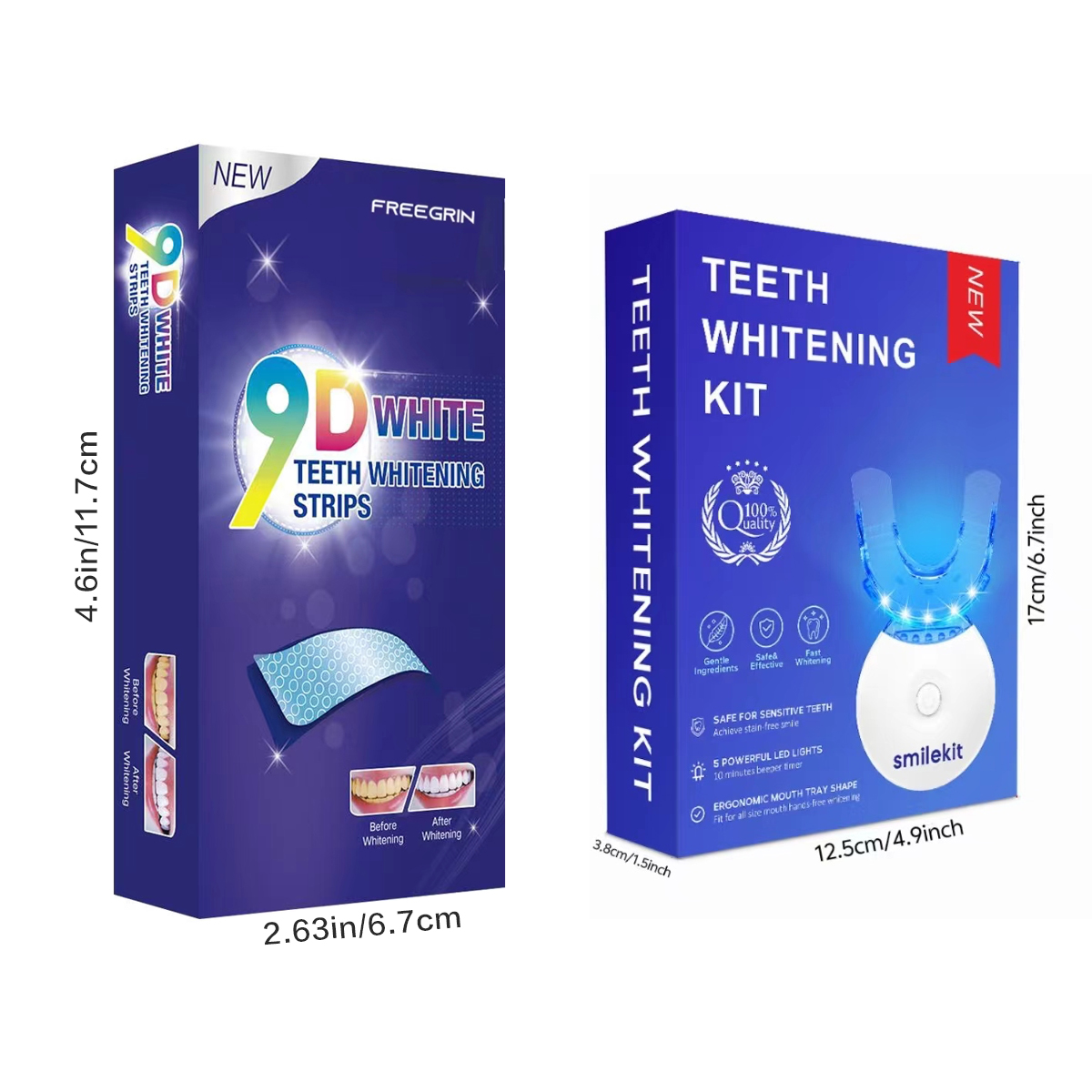 歯のホワイトニングキット - 5X LEDライト歯のホワイト - Teeth Whitening Toothpaste のレビューと価格
