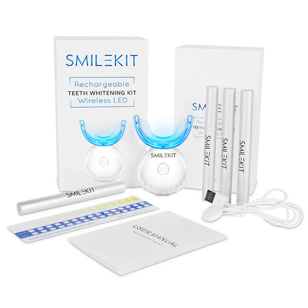 歯科歯ホワイトニングキットミニ 16 LED コールドライト - Teeth Whitening Gel Pen のレビューと価格