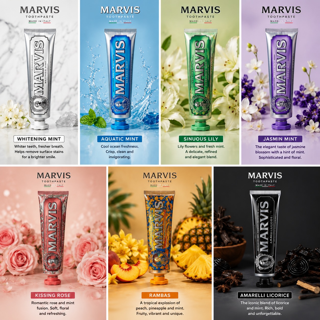 マービス ミント歯磨き粉 プレミアムオーラルケア 長続きする - Teeth Whitening Toothpaste のレビューと価格