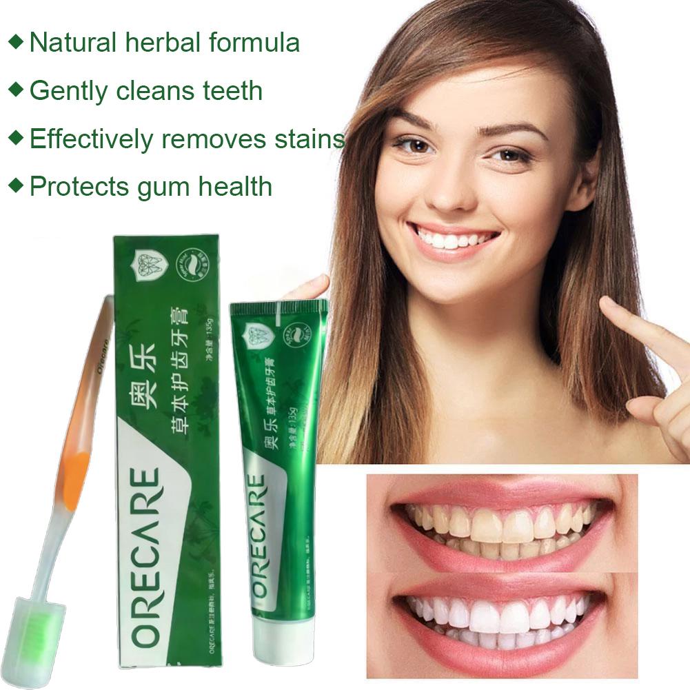 ハーブ歯磨き粉 ルイボスミント風味 歯磨き粉 歯ブラシ付き  - Teeth Whitening Toothpaste のレビューと価格