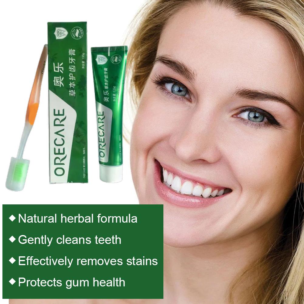 ハーブ歯磨き粉 ルイボスミント風味 歯磨き粉 歯ブラシ付き  - Teeth Whitening Toothpaste のレビューと価格