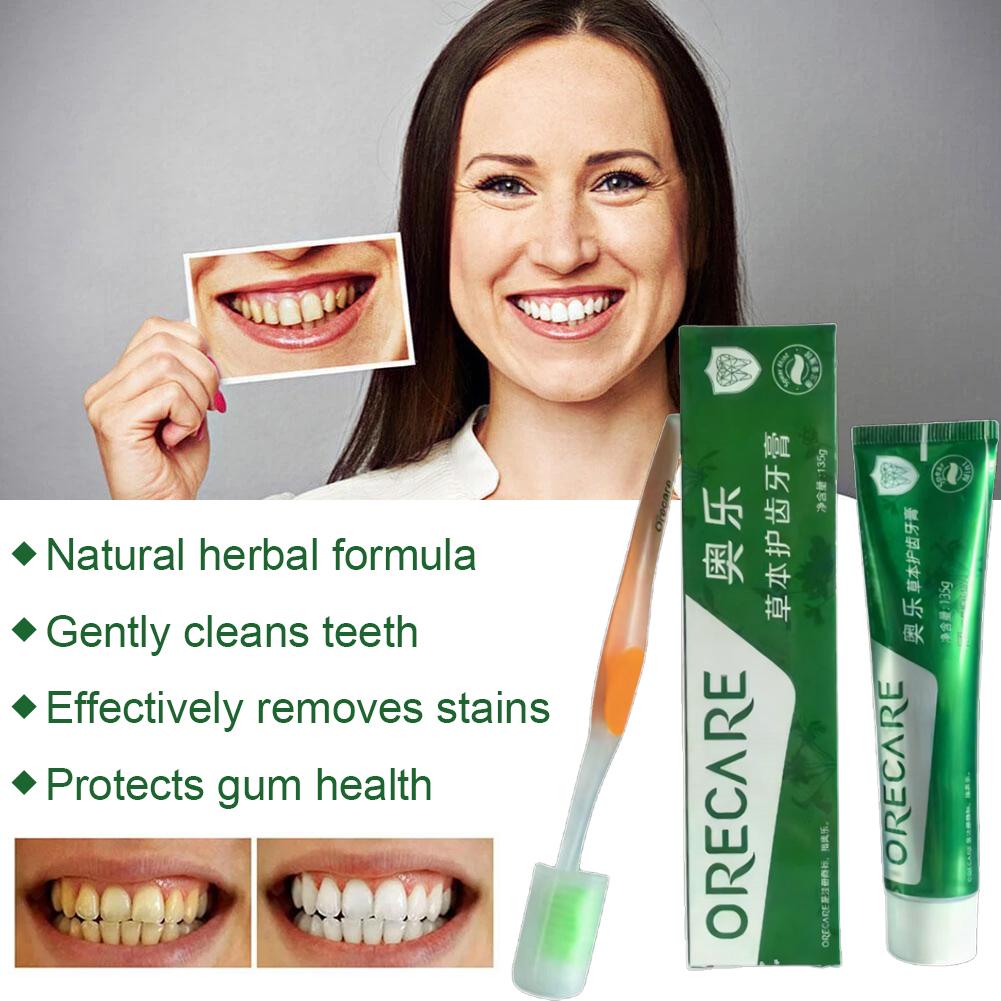 ハーブ歯磨き粉 ルイボスミント風味 歯磨き粉 歯ブラシ付き  - Teeth Whitening Toothpaste のレビューと価格